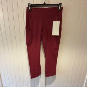 NWT Lululemon Speed Up Crop 21" with Pockets SZ: 6